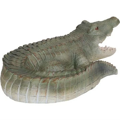 Sunnydaze Decor Sunnydaze Chloe the Crabby Crocodile Realistic Polystone Garden Statue Decor for Indoor or Outdoor Use - 18" 7 Sunnydaze Decor Sunnydaze Chloe the Crabby Crocodile Realistic Polystone Garden Statue Decor for Indoor or Outdoor Use - 18" - Image 6