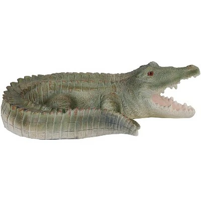 Sunnydaze Decor Sunnydaze Chloe the Crabby Crocodile Realistic Polystone Garden Statue Decor for Indoor or Outdoor Use - 18" 8 Sunnydaze Decor Sunnydaze Chloe the Crabby Crocodile Realistic Polystone Garden Statue Decor for Indoor or Outdoor Use - 18" - Image 7