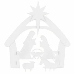 Best Choice Products 4ft Outdoor Nativity Scene, Weather-Resistant Decor, Christmas Family Yard Decoration, PVC