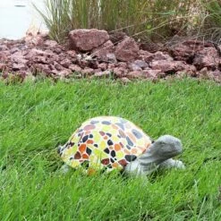 Sunnydaze Decor Sunnydaze 10.5" Mildred the Magnanimous Mosaic Polystone Turtle Statue with Hand-Painted Shell -Cheap Garden Decor Store unnamed file 11021