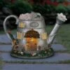 10" Resin Solar Silver Tea Pot Silver - Exhart 1 10" Resin Solar Silver Tea Pot Silver - Exhart -Cheap Garden Decor Store unnamed file 11162