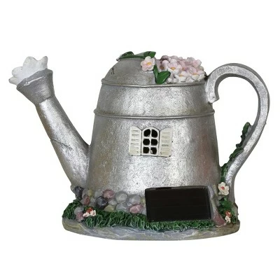 10" Resin Solar Silver Tea Pot Silver - Exhart 10 10" Resin Solar Silver Tea Pot Silver - Exhart - Image 9