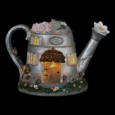 10" Resin Solar Silver Tea Pot Silver - Exhart 13 10" Resin Solar Silver Tea Pot Silver - Exhart - Image 12