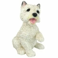Design Toscano West Highland Terrier Puppy Dog Statue - White