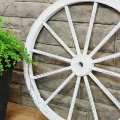 Sunnydaze Decor Sunnydaze Indoor/Outdoor Wooden Rustic Western Style Wagon Wheel Yard Landscape Porch Patio Décor - 30" - White 10 Sunnydaze Decor Sunnydaze Indoor/Outdoor Wooden Rustic Western Style Wagon Wheel Yard Landscape Porch Patio Décor - 30" - White -Cheap Garden Decor Store unnamed file 11215
