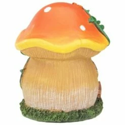 Northlight 6.25" Orange Mushroom House Outdoor Garden Statue -Cheap Garden Decor Store unnamed file 11233