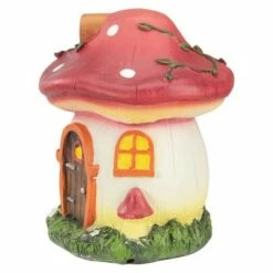 Northlight 6.25" Red Mushroom House Outdoor Garden Statue -Cheap Garden Decor Store unnamed file 11236