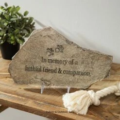 Evergreen Faithful Companion Garden Stone Garden and Yard Decor -Cheap Garden Decor Store unnamed file 11255