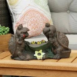 Sunnydaze Decor Sunnydaze Tic Tac Toe Turtles Concrete Garden Statue - 12.25-Inch