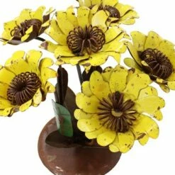 Sunnydaze Decor Sunnydaze Indoor/Outdoor Metal Yellow Sunflower Bouquet for Living Room, Porch, Patio, Garden, or Yard - 13" -Cheap Garden Decor Store unnamed file 11313