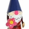 Sunnydaze Decor Sunnydaze Cheerful Flower Garden Gnome Metal Statue Figurine - 16 in. - Blue/Red 2 Sunnydaze Decor Sunnydaze Cheerful Flower Garden Gnome Metal Statue Figurine - 16 in. - Blue/Red -Cheap Garden Decor Store unnamed file 11319