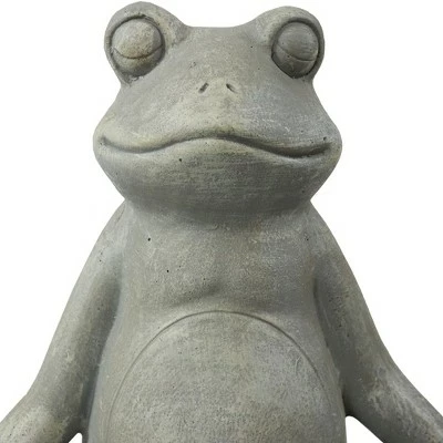 Sunnydaze Decor Sunnydaze Marvin the Meditating Frog Concrete Garden Statue - 12.25-Inch 4 Sunnydaze Decor Sunnydaze Marvin the Meditating Frog Concrete Garden Statue - 12.25-Inch - Image 2