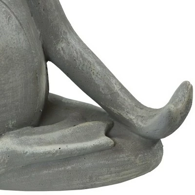 Sunnydaze Decor Sunnydaze Marvin the Meditating Frog Concrete Garden Statue - 12.25-Inch 5 Sunnydaze Decor Sunnydaze Marvin the Meditating Frog Concrete Garden Statue - 12.25-Inch - Image 3