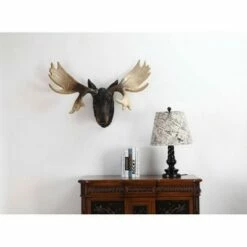 HI-LINE GIFT LTD 27" Polyresin Moose Head Wall Mount Outdoor Statue Black - Hi-Line Gift 4 HI-LINE GIFT LTD 27" Polyresin Moose Head Wall Mount Outdoor Statue Black - Hi-Line Gift -Cheap Garden Decor Store unnamed file 1133