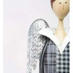 34.75" Indoor/Outdoor Metal Sculpture Angel with Lighted Gift - Evergreen -Cheap Garden Decor Store unnamed file 11354