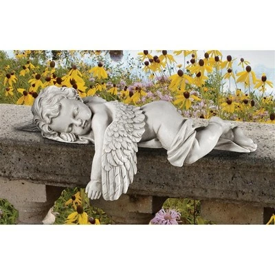 Design Toscano Sleepy Time Baby Angel Statue - Off-White 3 Design Toscano Sleepy Time Baby Angel Statue - Off-White