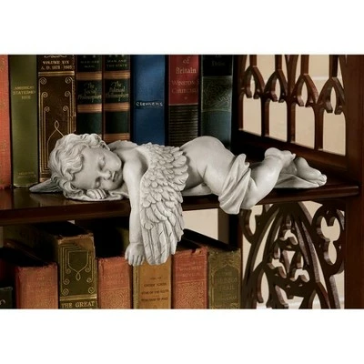 Design Toscano Sleepy Time Baby Angel Statue - Off-White 4 Design Toscano Sleepy Time Baby Angel Statue - Off-White - Image 2