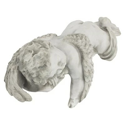 Design Toscano Sleepy Time Baby Angel Statue - Off-White 5 Design Toscano Sleepy Time Baby Angel Statue - Off-White - Image 3