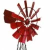 Sunnydaze Decor Sunnydaze Metal Windmill Outdoor Garden Art Statue - Farmhouse Style - 33 in. - Red -Cheap Garden Decor Store unnamed file 11378