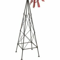 Sunnydaze Decor Sunnydaze Metal Windmill Outdoor Garden Art Statue - Farmhouse Style - 33 in. - Red -Cheap Garden Decor Store unnamed file 11380