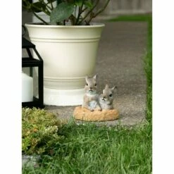 Zingz & Thingz Zingz & Thingz 6" Polyresin Peek-a-Boo Garden Bunnies Décor Statue Brown -Cheap Garden Decor Store unnamed file 11386