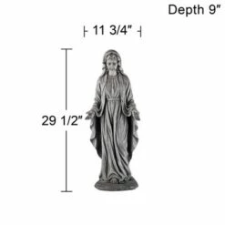 John Timberland Outdoor Statue 29 1/2" High Virgin Mary Sculpture for Yard Garden Patio Deck Home Entryway Hallway -Cheap Garden Decor Store unnamed file 11438
