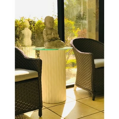 Rosemead Home & Garden, Inc. 16.5" Concrete Lightweight Kante Outdoor Sitting Praying Monk Sculpture Gray - Rosemead Home & Garden, Inc. 3 Rosemead Home & Garden, Inc. 16.5" Concrete Lightweight Kante Outdoor Sitting Praying Monk Sculpture Gray - Rosemead Home & Garden, Inc.