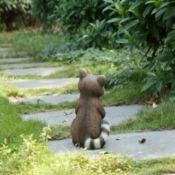 HI-LINE GIFT LTD 12" Polyresin Raccoon Holding Acorn Outdoor Statue Brown - Hi-Line Gift -Cheap Garden Decor Store unnamed file 1149