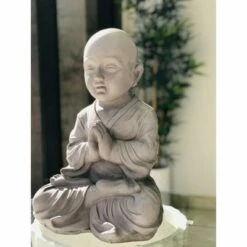 Rosemead Home & Garden, Inc. 16.5" Concrete Lightweight Kante Outdoor Sitting Praying Monk Sculpture Gray - Rosemead Home & Garden, Inc. 17 Rosemead Home & Garden, Inc. 16.5" Concrete Lightweight Kante Outdoor Sitting Praying Monk Sculpture Gray - Rosemead Home & Garden, Inc. -Cheap Garden Decor Store unnamed file 11492