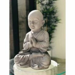 Rosemead Home & Garden, Inc. 16.5" Concrete Lightweight Kante Outdoor Sitting Praying Monk Sculpture Gray - Rosemead Home & Garden, Inc. 24 Rosemead Home & Garden, Inc. 16.5" Concrete Lightweight Kante Outdoor Sitting Praying Monk Sculpture Gray - Rosemead Home & Garden, Inc. -Cheap Garden Decor Store unnamed file 11499