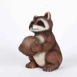 HI-LINE GIFT LTD 12" Polyresin Raccoon Holding Acorn Outdoor Statue Brown - Hi-Line Gift -Cheap Garden Decor Store unnamed file 1150