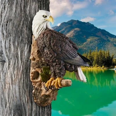 Design Toscano American Bald Eagle Bird Of Prey Wall Sculpture - Multicolored 3 Design Toscano American Bald Eagle Bird Of Prey Wall Sculpture - Multicolored