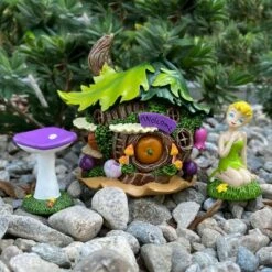 Disney Tinker Bell Miniature Resin Garden Set With Solar Tree House -Cheap Garden Decor Store unnamed file 11585