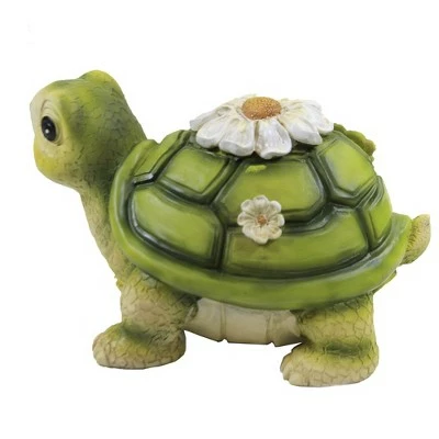 Roman Inc Home & Garden 4.0" Mini Turtle Painted Critter Landscape Accent Roman, Inc - Outdoor Sculptures And Statues 4 Roman Inc Home & Garden 4.0" Mini Turtle Painted Critter Landscape Accent Roman, Inc - Outdoor Sculptures And Statues - Image 2