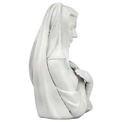 Design Toscano Blessed Virgin Mary, Lady of Grace Bust Statue, white 5 Design Toscano Blessed Virgin Mary, Lady of Grace Bust Statue, white - Image 3