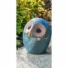 9.75" Handmade Glazed Ceramic Owl Statue - Alfresco Home LLC