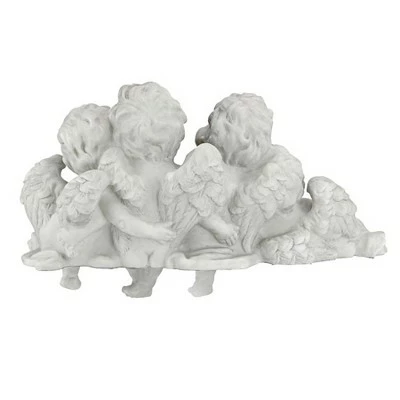 Design Toscano Cherub Conclave Shelf Sitting Angel Sculpture - Off-White 5 Design Toscano Cherub Conclave Shelf Sitting Angel Sculpture - Off-White - Image 3