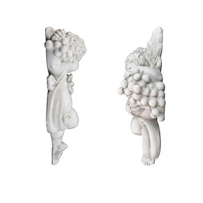 Design Toscano Cherub Harvest Wall Sculptures - Multicolored 7 Design Toscano Cherub Harvest Wall Sculptures - Multicolored - Image 5
