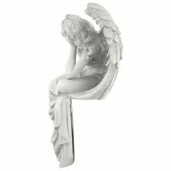 Design Toscano Resting Grace Sitting Angel Sculpture - Large, Off-White -Cheap Garden Decor Store unnamed file 11742