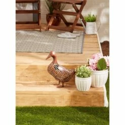 Zingz & Thingz Zingz & Thingz 14.5" Iron Chicken Wire Duck Sculpture Bronze -Cheap Garden Decor Store unnamed file 11750