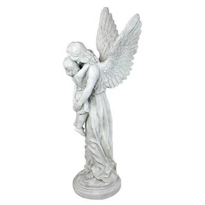 Design Toscano Heaven's Guardian Angel Garden Statue - Off-White 4 Design Toscano Heaven's Guardian Angel Garden Statue - Off-White - Image 3