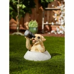 Zingz & Thingz Zingz & Thingz 10" Polyresin Puppy with Telescope Solar Light Statue -Cheap Garden Decor Store unnamed file 11795