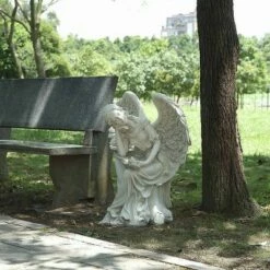 HI-LINE GIFT LTD 26" Polyresin Sleeping Angel Outdoor Statue White - Hi-Line Gift -Cheap Garden Decor Store unnamed file 11806