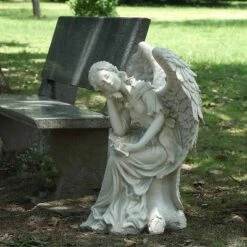 HI-LINE GIFT LTD 26" Polyresin Sleeping Angel Outdoor Statue White - Hi-Line Gift -Cheap Garden Decor Store unnamed file 11807