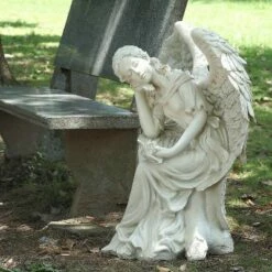 HI-LINE GIFT LTD 26" Polyresin Sleeping Angel Outdoor Statue White - Hi-Line Gift -Cheap Garden Decor Store unnamed file 11808