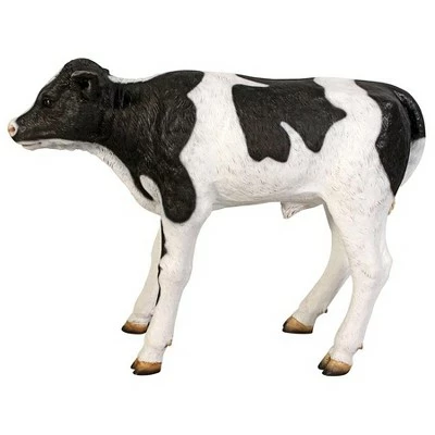 Design Toscano Buttercup, The Life-Size Holstein Calf Dairy Cow Statue 5 Design Toscano Buttercup, The Life-Size Holstein Calf Dairy Cow Statue - Image 3