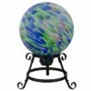 Northlight 10” Swirled Outdoor Garden Gazing Ball