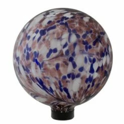 Northlight 10" Purple and White Swirl Designed Outdoor Garden Gazing Ball -Cheap Garden Decor Store unnamed file 11869
