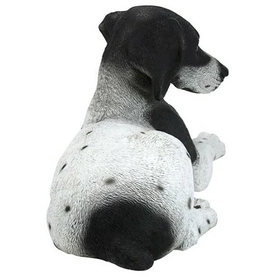 Design Toscano Black & White Pointer Puppy Dog Statue - White 5 Design Toscano Black & White Pointer Puppy Dog Statue - White - Image 4