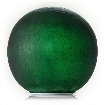 Alpine Corporation Alpine 7" Textured Glass Gazing Globe with LED Lights Green 4 Alpine Corporation Alpine 7" Textured Glass Gazing Globe with LED Lights Green - Image 2